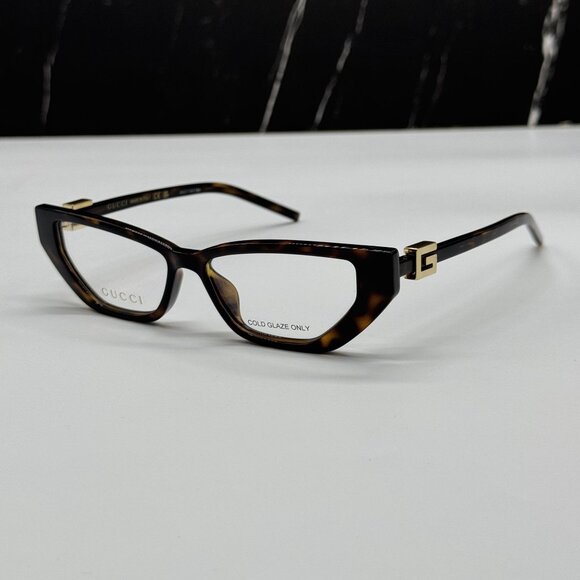 NEW GUCCI EYEGLASSES GG1683O 003 WOMEN HAVANA EYEWEAR GUCCI - Picture 4 of 10